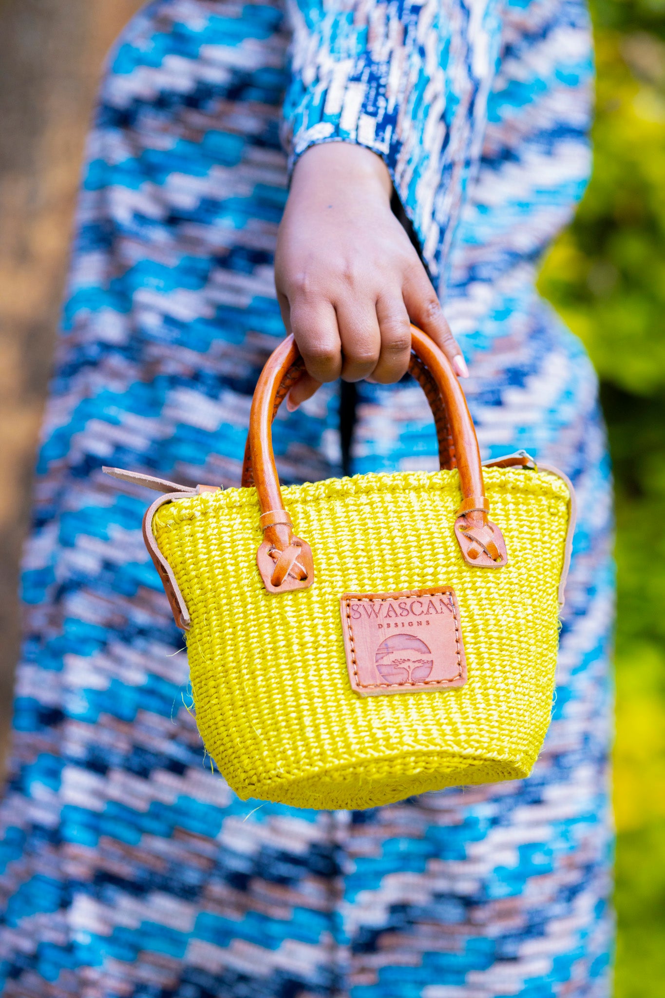 Harare Handwoven Sisal & Leather Bag | Timeless Craftsmanship